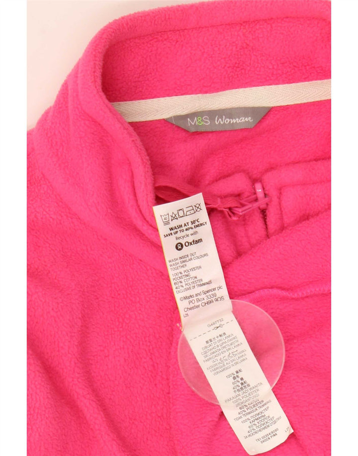 Marks & Spencer Veste polaire pour femme UK 20 2XL Rose Polyester