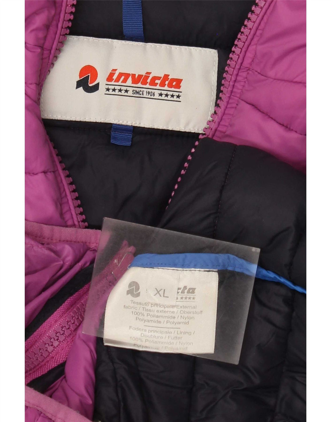 Invicta Veste matelassée à capuche pour femme UK 18 XL Violet Polyamide