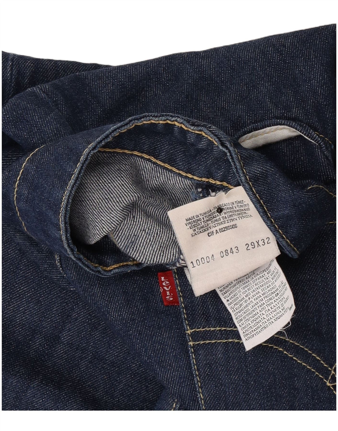 Levi's Jean Droit Homme W29 L32 Bleu Marine Coton