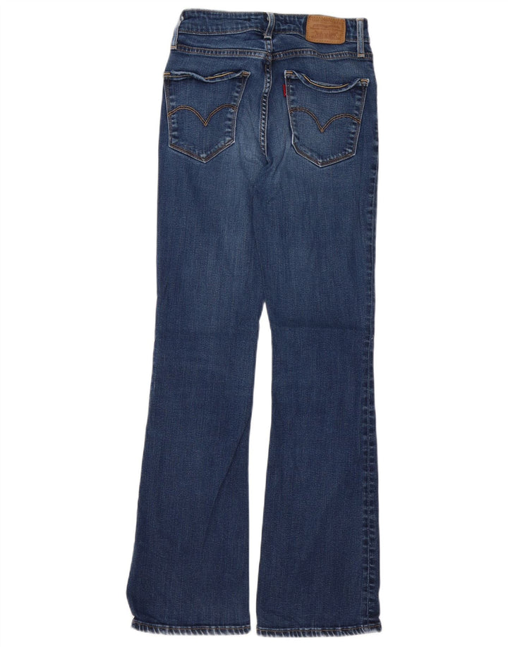 LEVI'S Jean Bootcut Taille Haute Femme W24 L30 Bleu Lyocell
