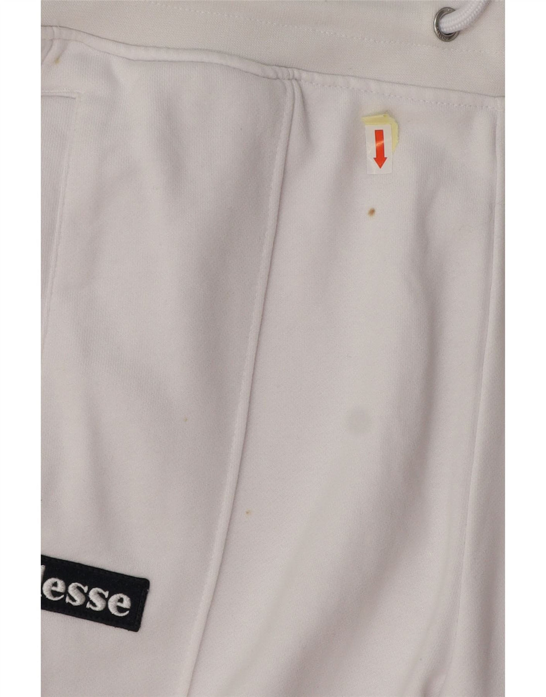 ELLESSE Pantalon de Survêtement Heritage Graphic Homme Large Blanc Colorblock