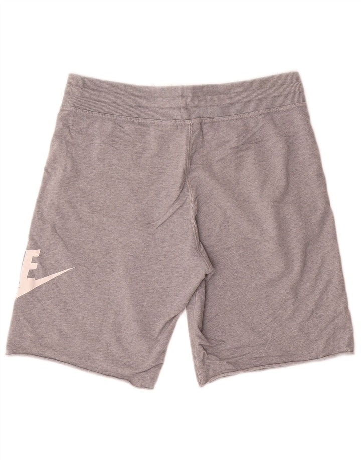 Nike Short de sport graphique en coton gris moyen pour homme