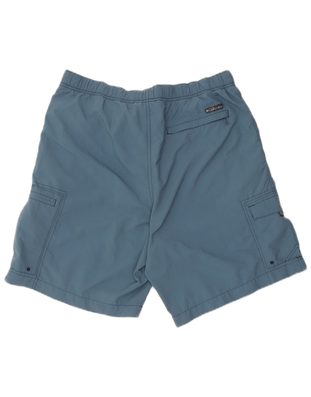 Columbia Short Cargo Homme Medium W36 Bleu Nylon