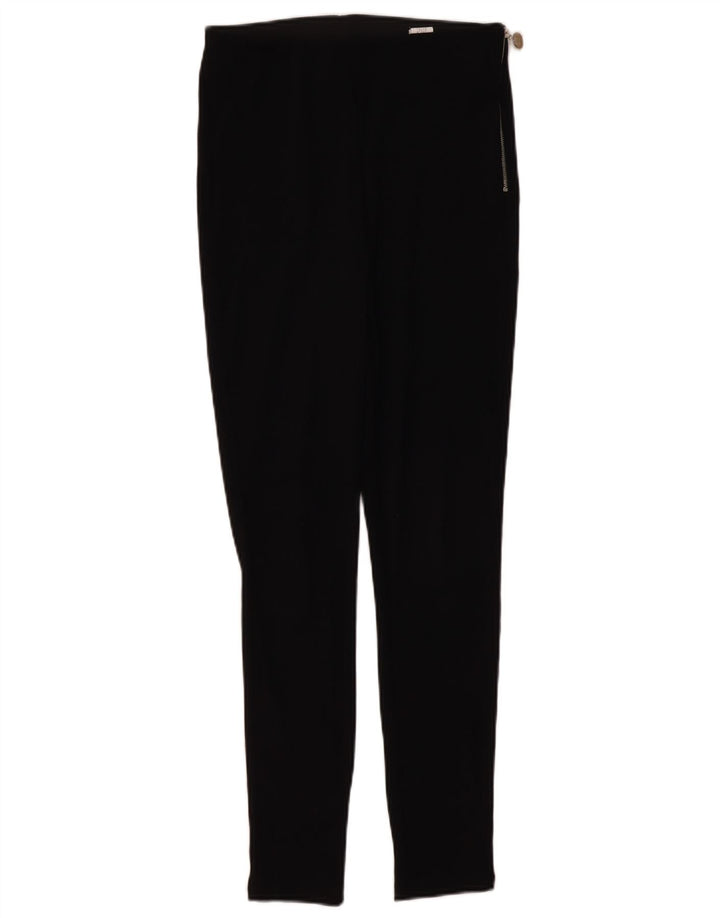 Zara Pantalon décontracté skinny pour femme Medium W28 L28 Noir Polyester