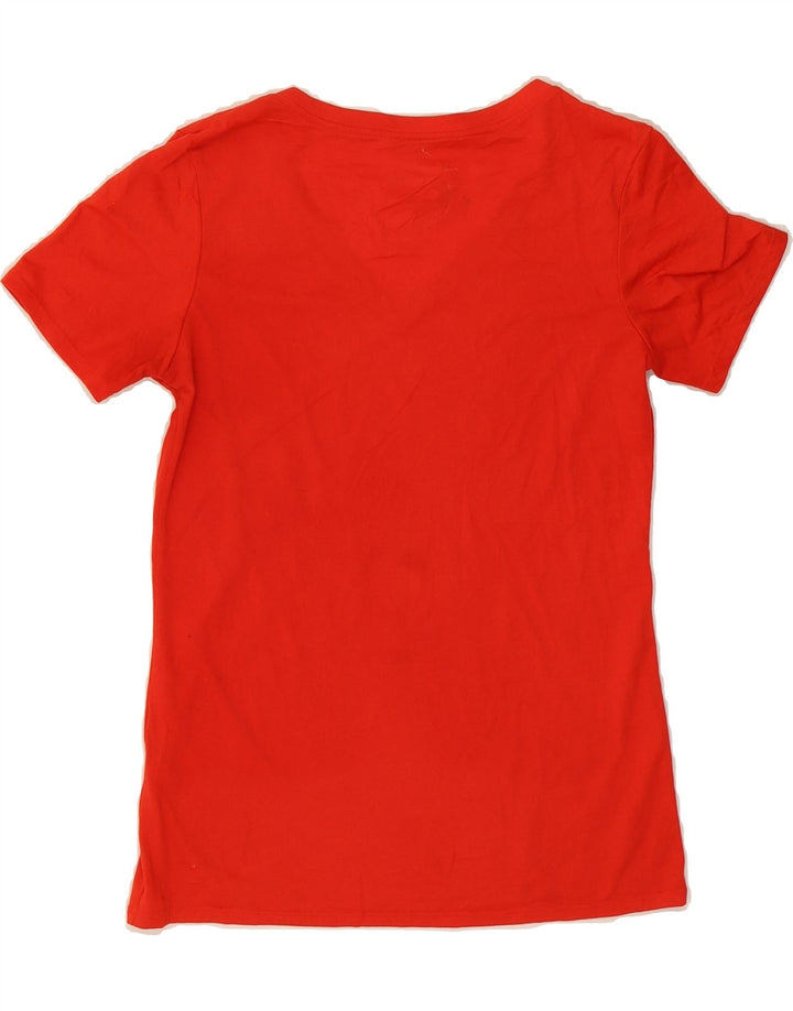 NIKE Womens Athletic Cut T-Shirt Top UK 10 Small Red Vintage Nike and Second-Hand Nike from Messina Hembry 