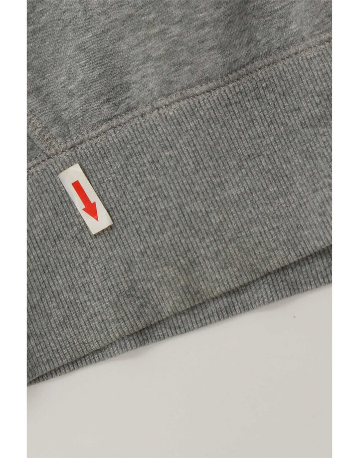 Nike Sweat à capuche zippé en coton moucheté gris moyen pour homme