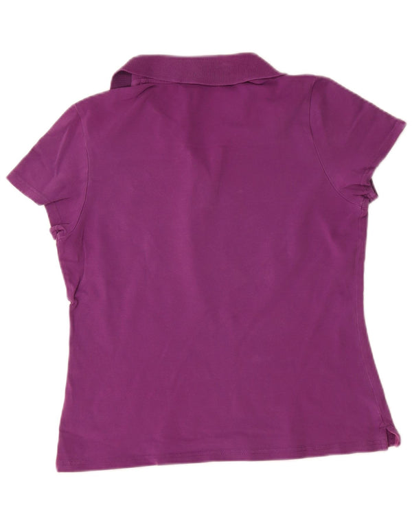 Puma Polo Femme UK 14 Large Violet Coton