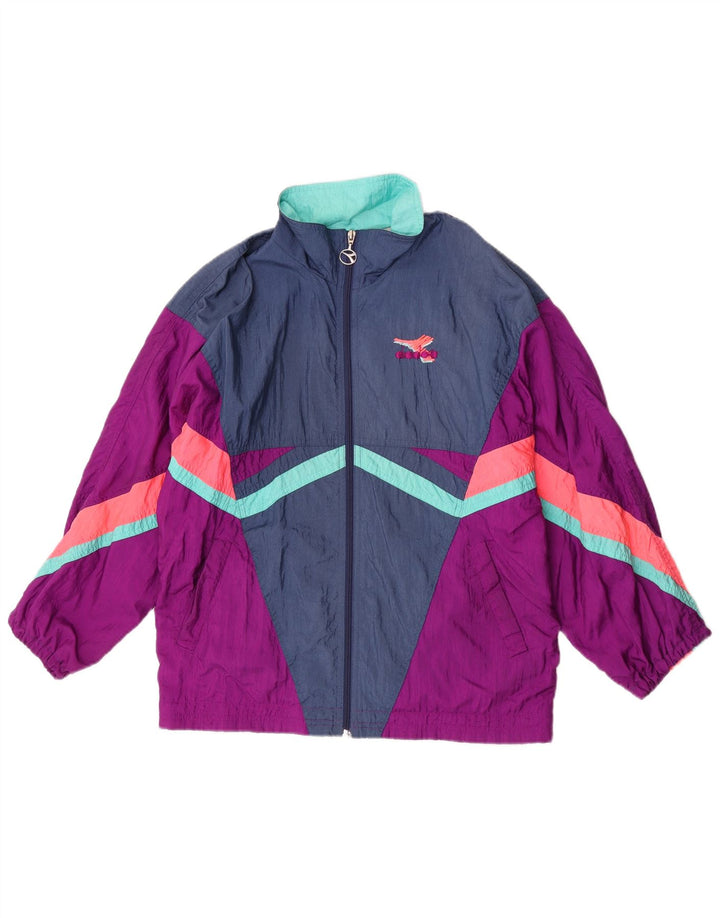 Diadora Veste De Survêtement Femme Moyen Multicolore Colourblock Retro