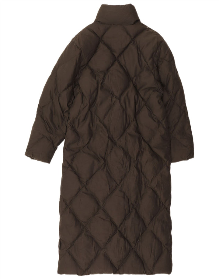 Sergio Tacchini Manteau rembourré long pour femme UK 6 XS Vert Polyester