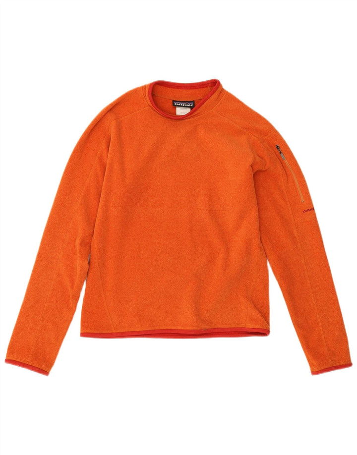 Patagonia Pull polaire pour femme UK 10 Small Orange Polyester