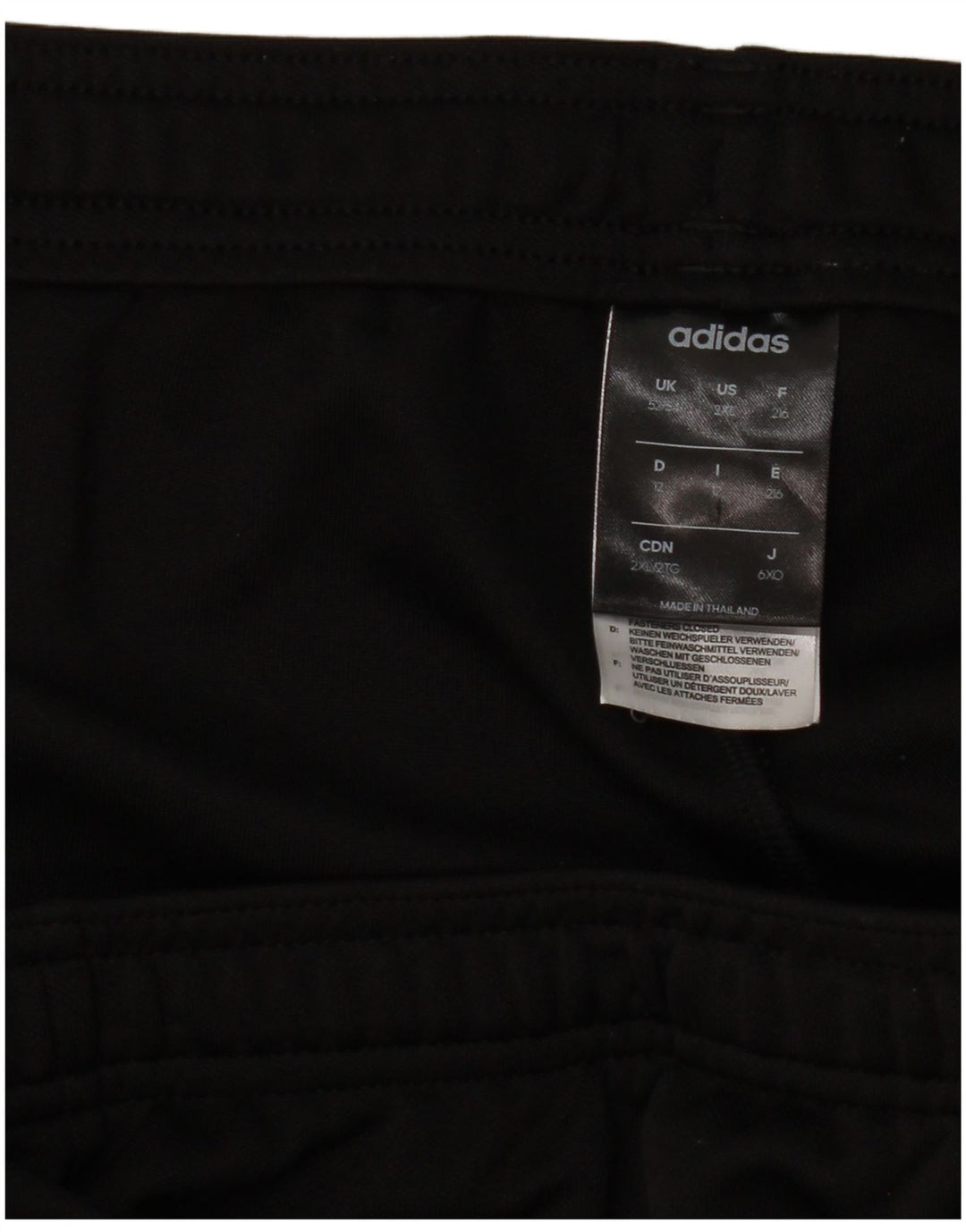 ADIDAS Pantalon de survêtement pour homme UK 52/54 2XL Noir Polyester
