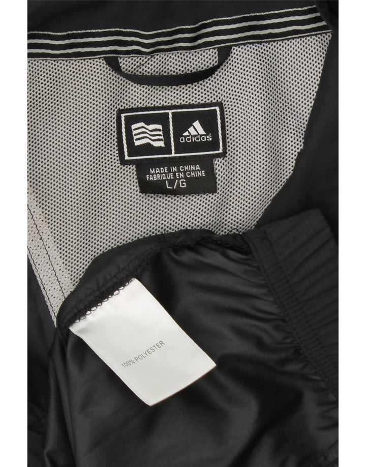 ADIDAS Mens Coca-Cola Short Sleeve Pullover Tracksuit Top Large Black