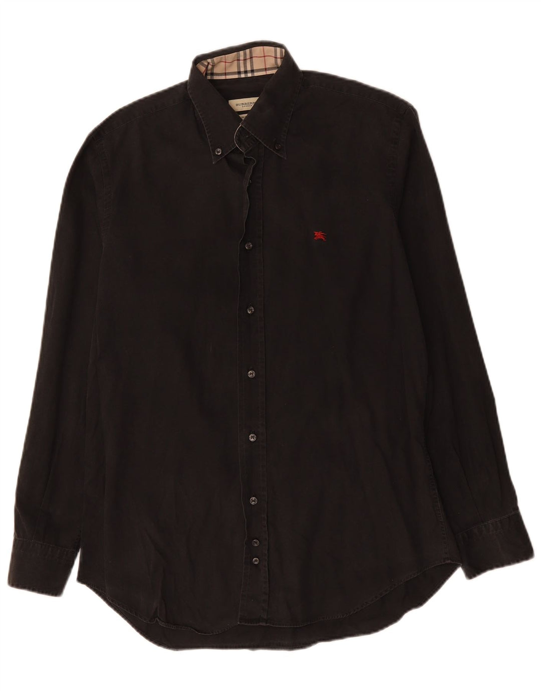 BURBERRY Chemise Slim Fit Homme Coton Noir Moyen