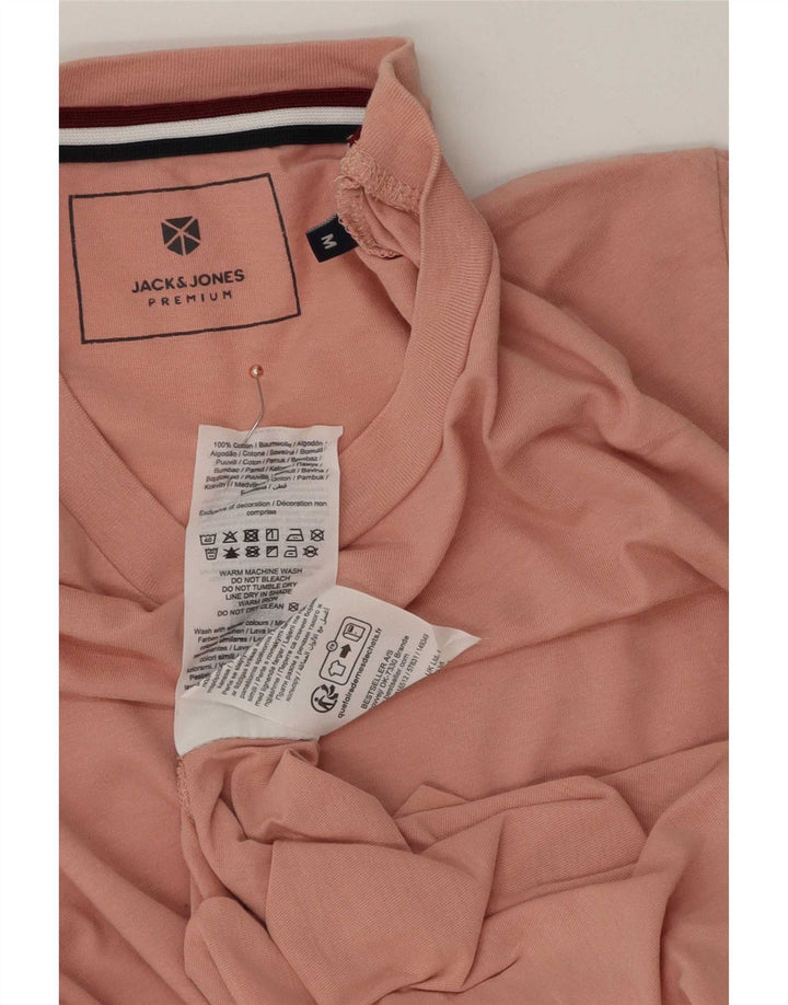 Jack & Jones T-Shirt Graphique Homme Rose Moyen Coton