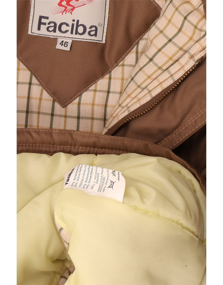 Faciba Veste matelassée homme UK 46 3XL Beige Polyamide