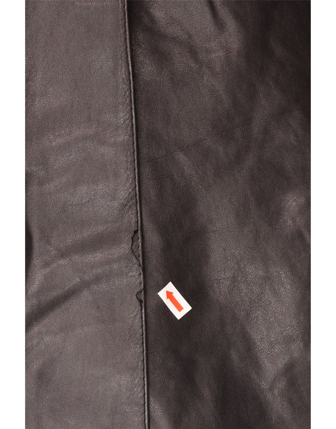 Manteau en cuir homme vintage IT 46 petit cuir noir classique