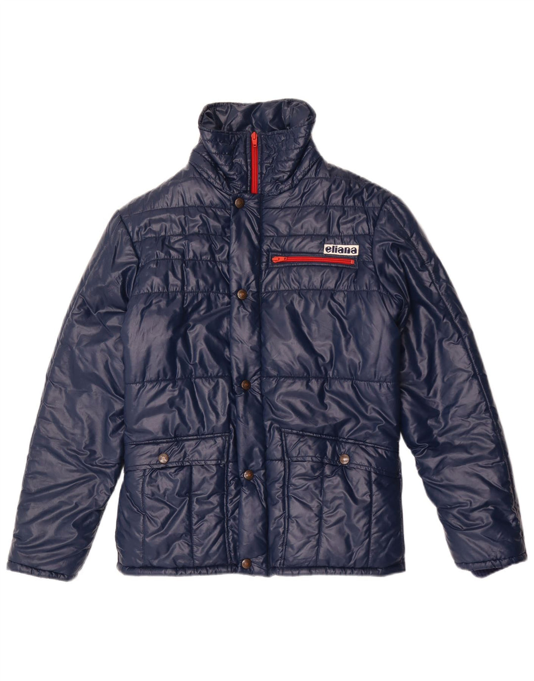 Eliana Femme Veste matelassée à capuche IT 44 Bleu Marine Moyen Polyamide