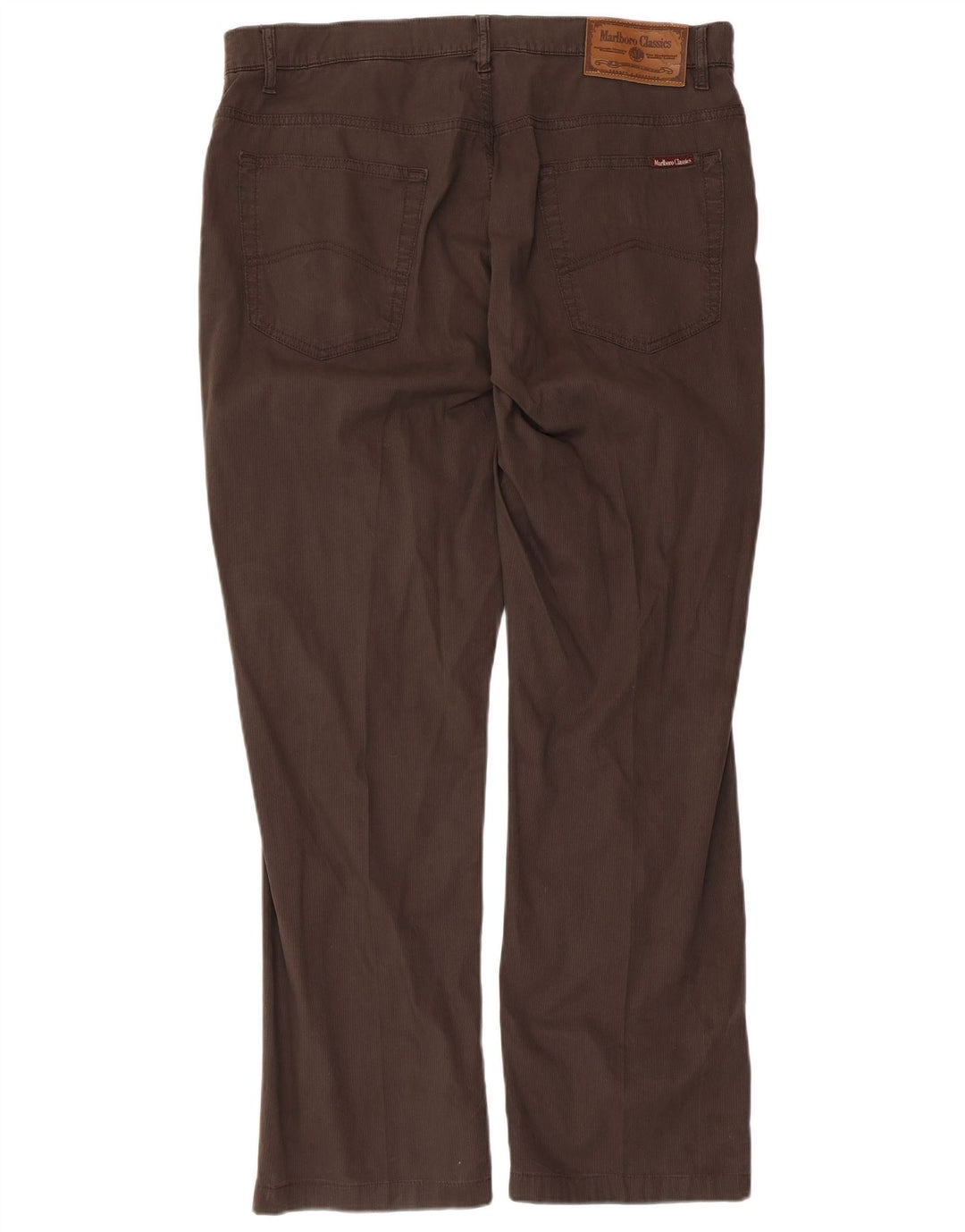 Marlboro Classics Pantalon décontracté droit pour homme W38 L30 Marron