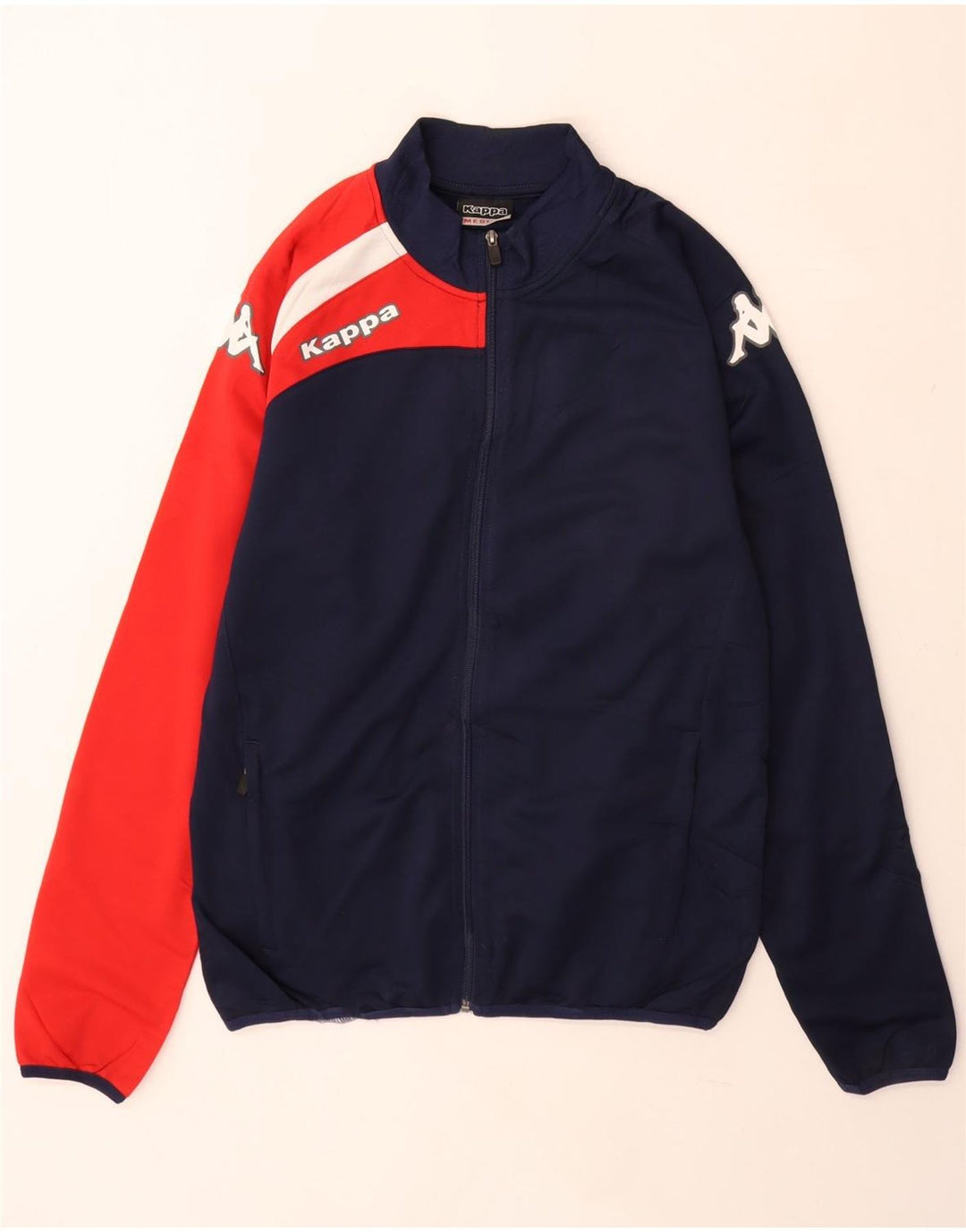 Kappa Veste de Survêtement Graphique Homme Bleu Marine Moyen Colourblock