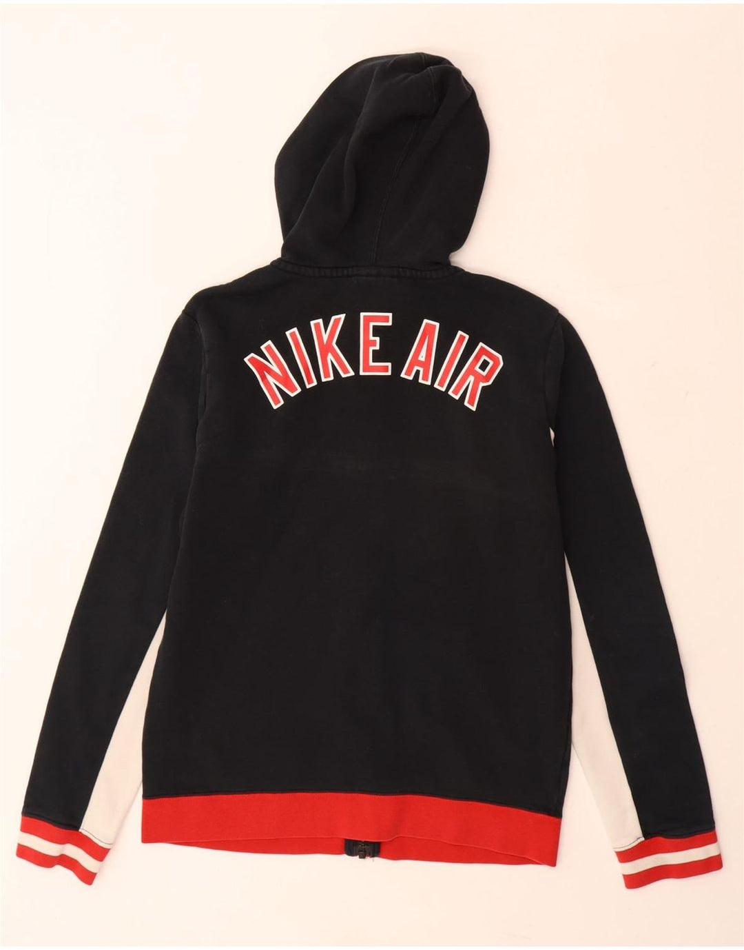 NIKE Pull à capuche zippé graphique pour garçon 13-14 ans XL Noir Colourblock