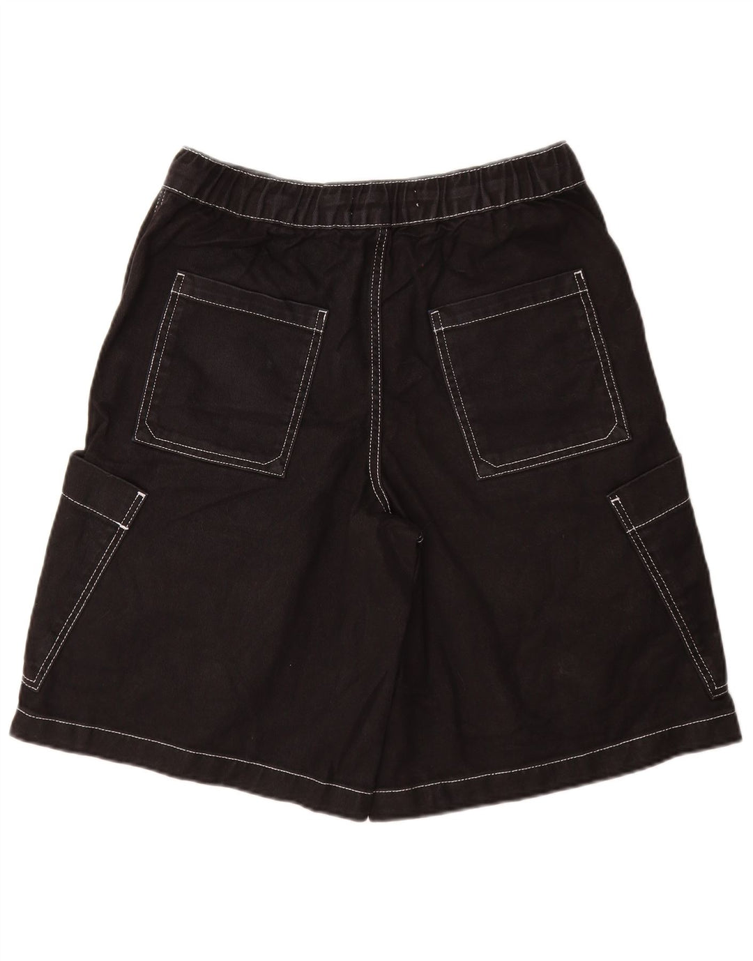 ZARA Short Cargo Homme Petit W30 Coton Noir