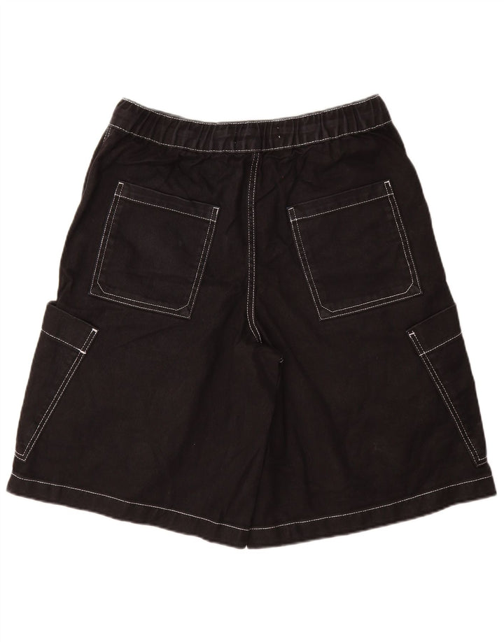 ZARA Short Cargo Homme Petit W30 Coton Noir