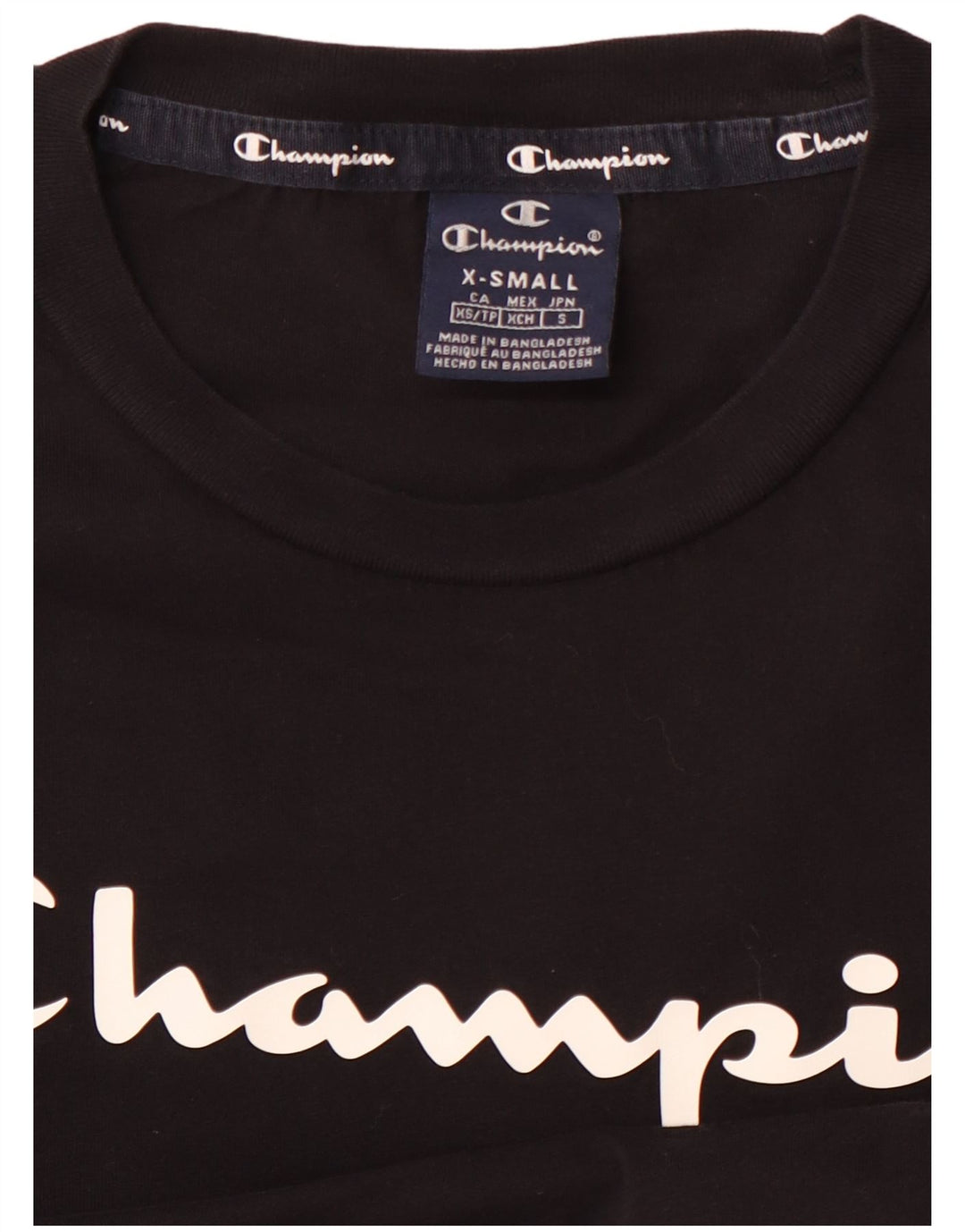 CHAMPION Haut graphique à manches longues pour hommes XS Noir