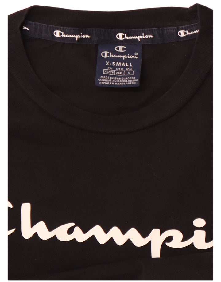 CHAMPION Haut graphique à manches longues pour hommes XS Noir
