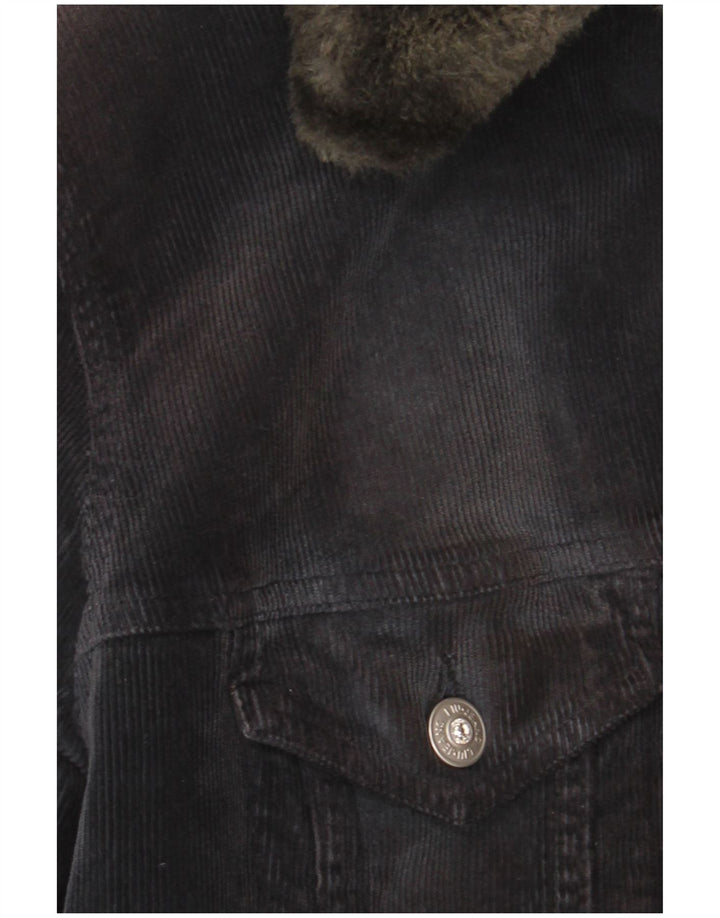 Liu Jo Veste en velours côtelé pour femme UK 44 Coton gris moyen