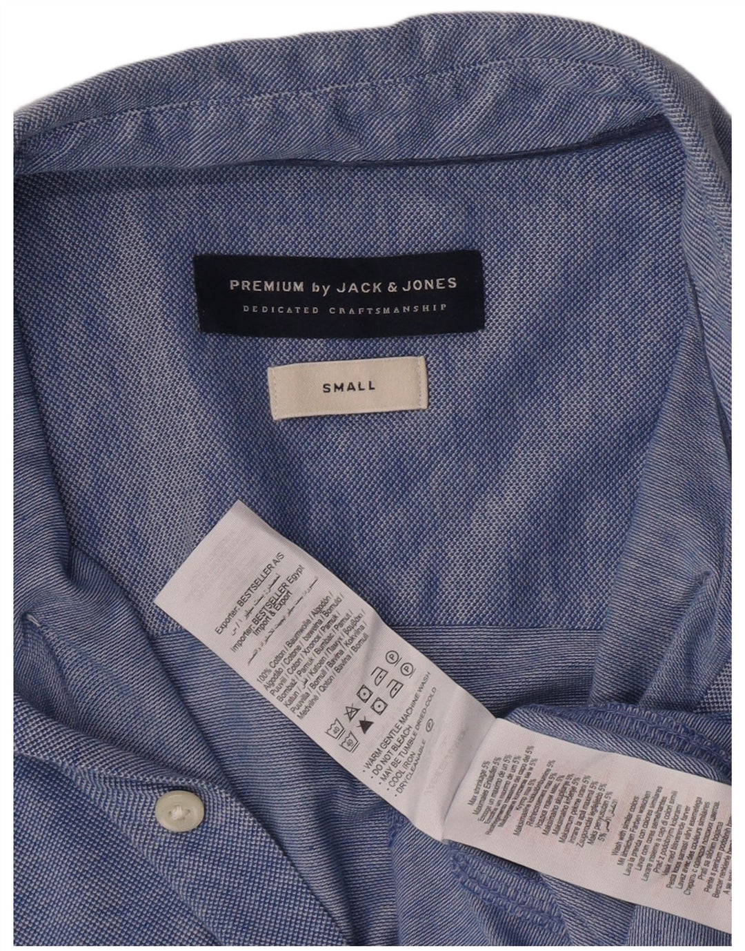 Jack & Jones Chemise Homme Small Bleu Coton