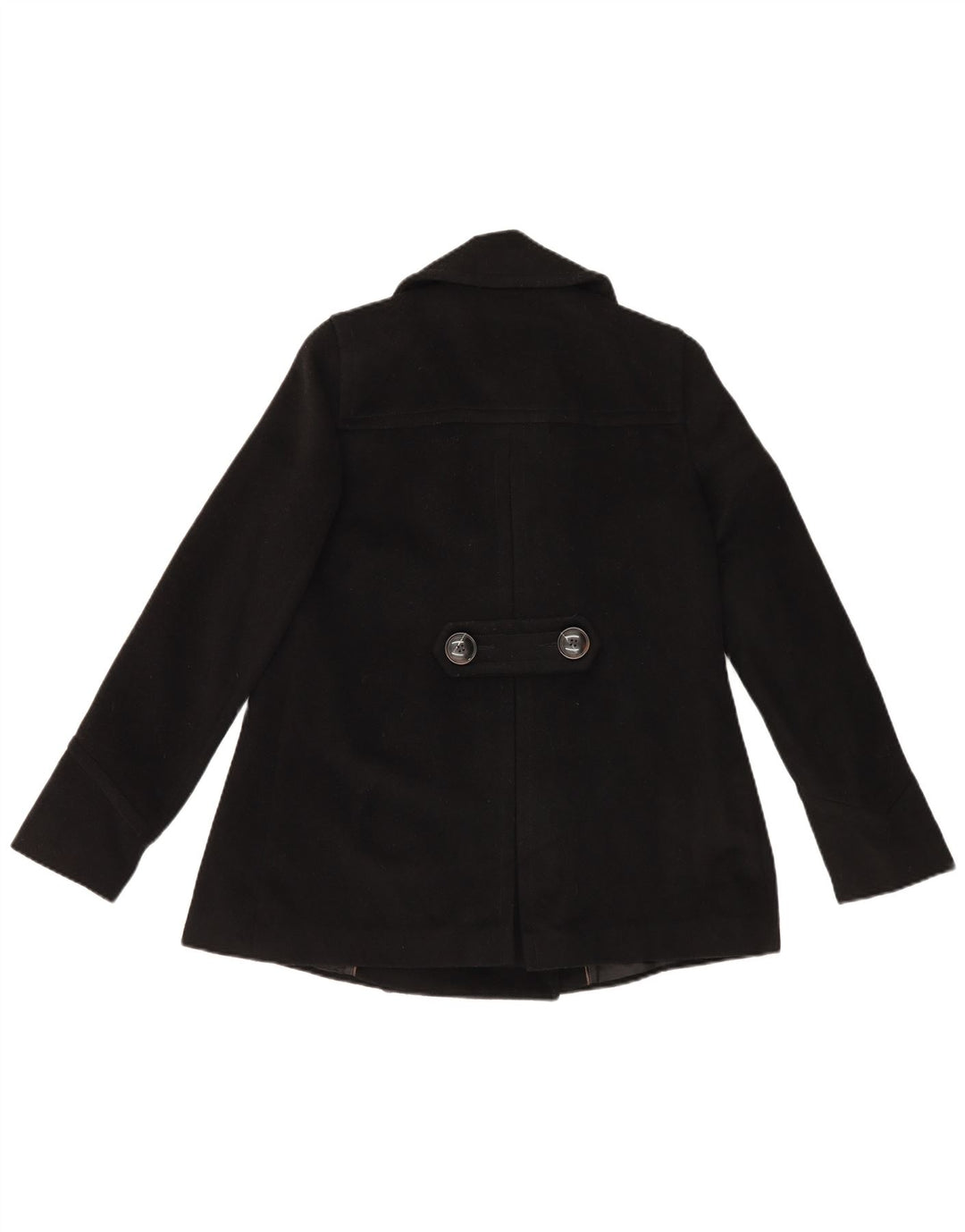 Zara Femme Caban UK 8 Petit Acétate Noir