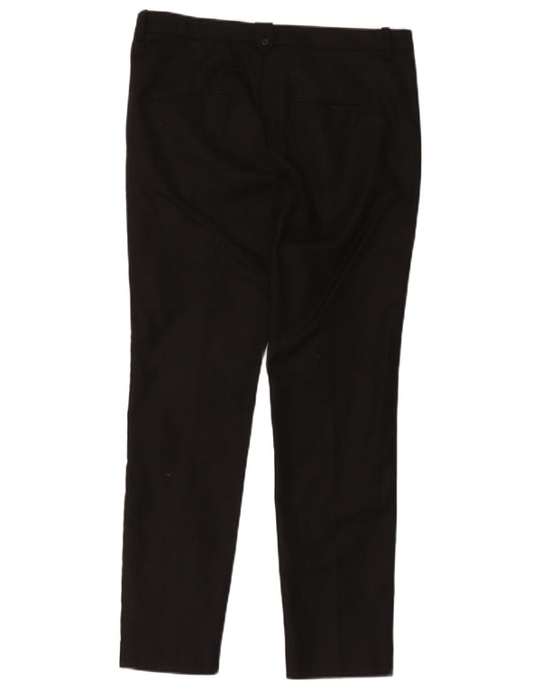 Zara Pantalon Chino Slim Femme EU 38 Small W28 L26 Coton Noir
