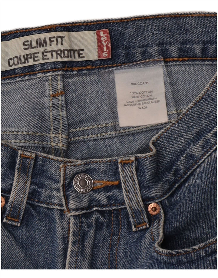 Levi's Pantalon Femme Denim Slim Fit W32 Large Bleu Coton