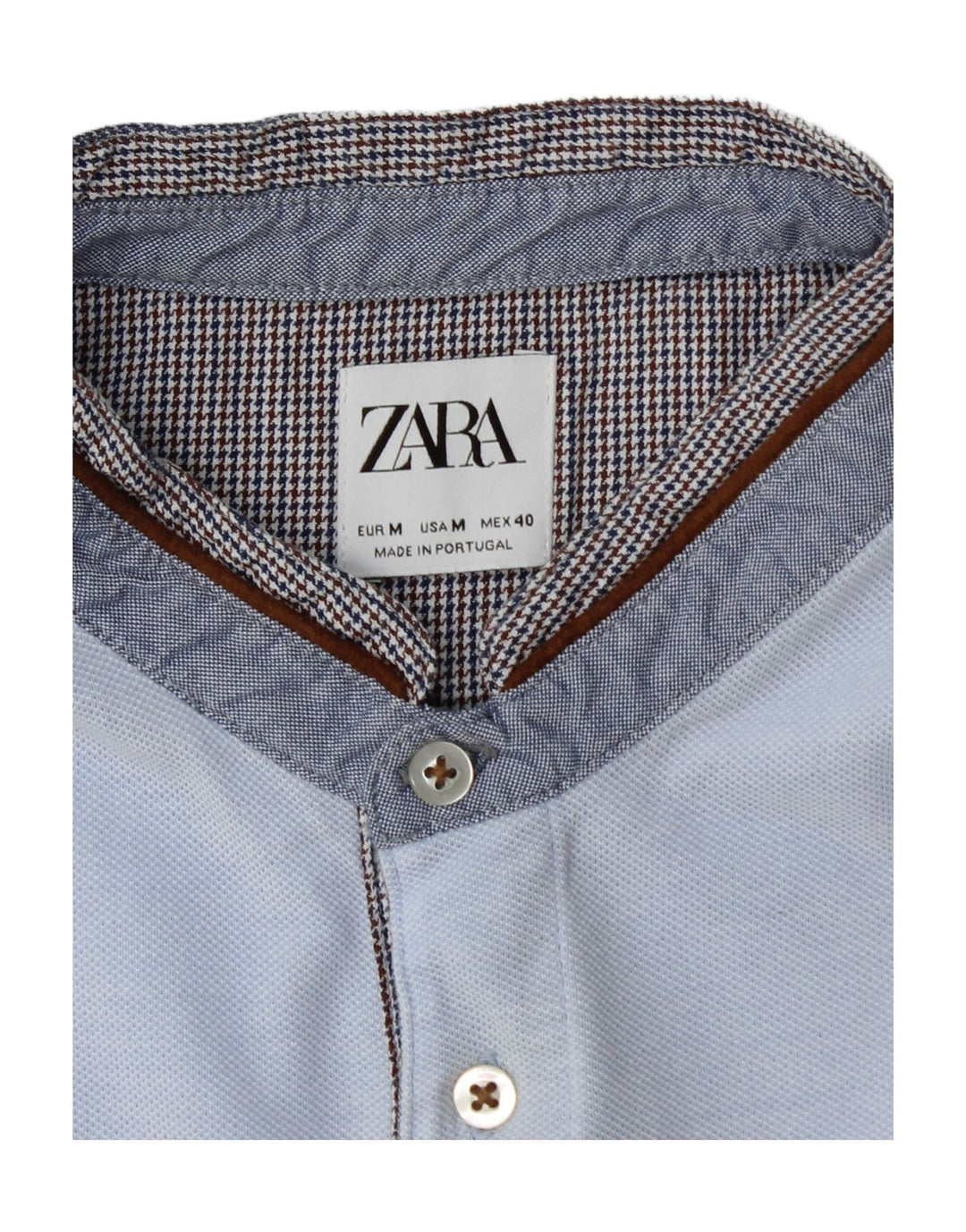 Polo Homme Zara Bleu Moyen