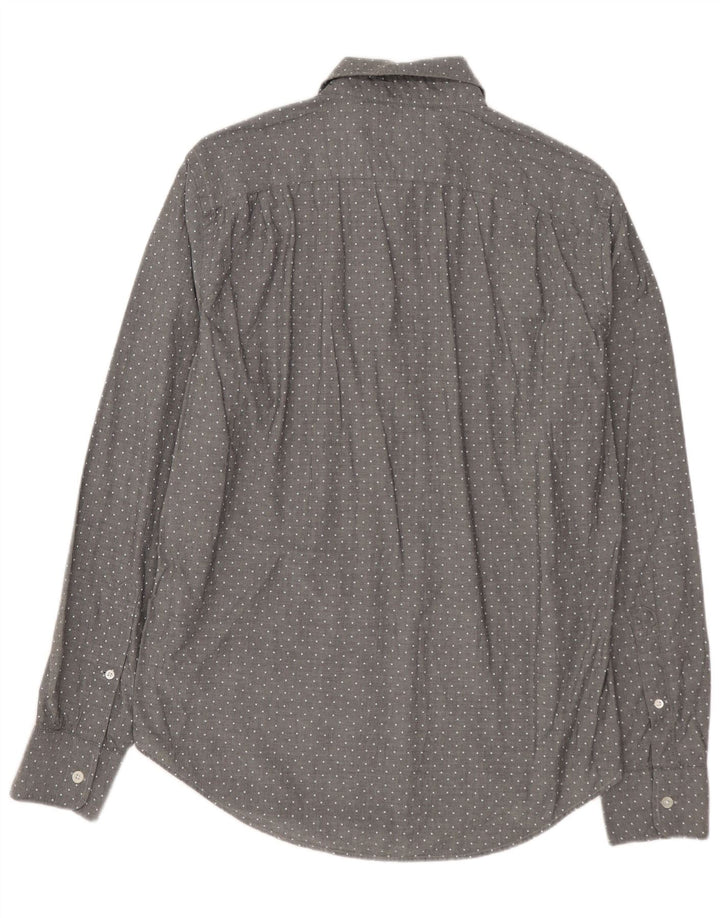 BONOBOS Chemise Slim Homme Gris Moyen à Pois Coton