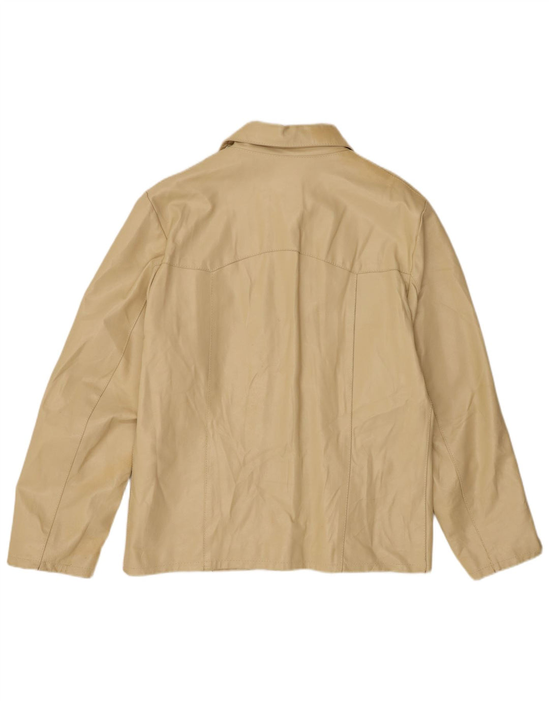 Bayside Veste en cuir pour homme UK 40 Grand cuir beige