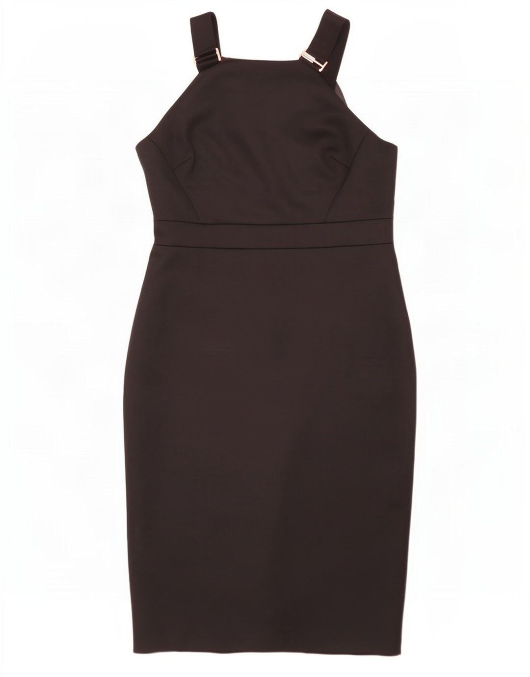 Ted Baker Robe moulante sans manches pour femme Taille 5 XL Noir Polyester