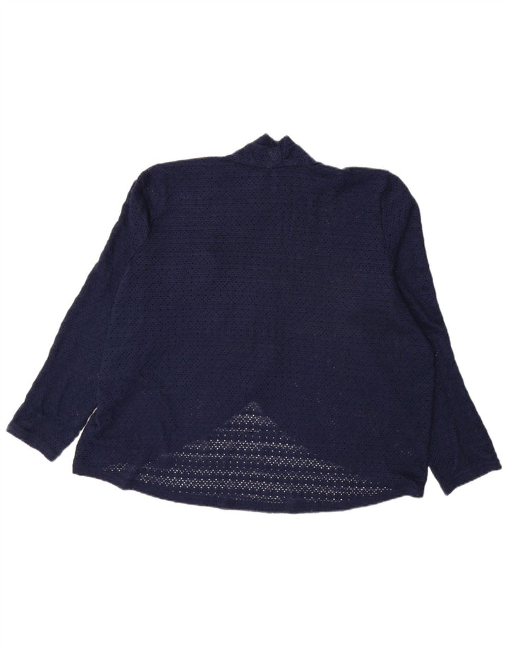 Oasis Cardigan surdimensionné pour femme UK 18 XL Bleu marine Polyester