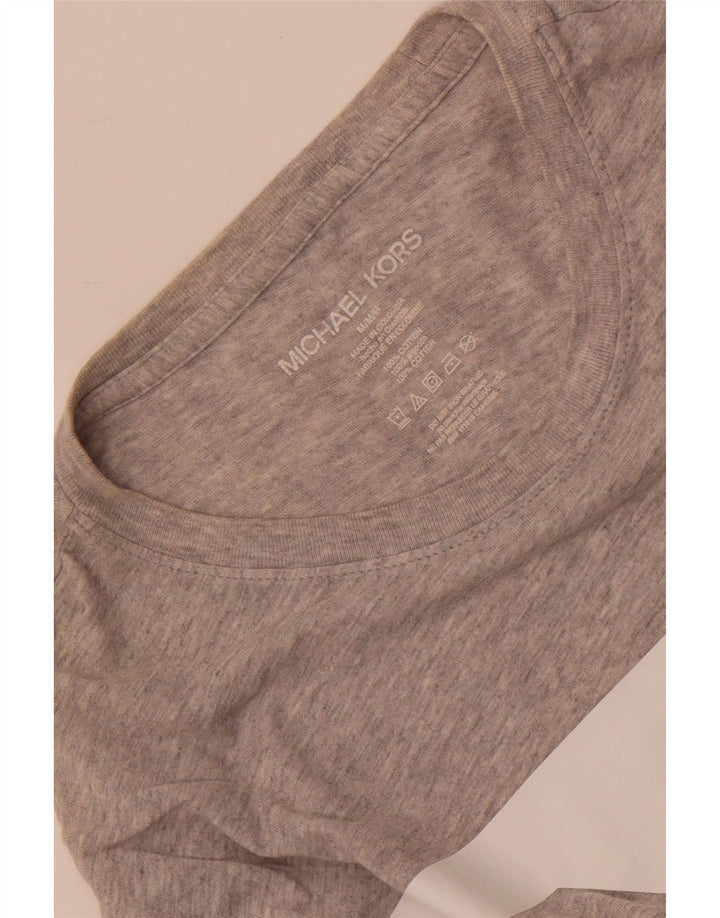 Michael Kors Haut graphique à manches longues pour homme en coton moucheté gris moyen