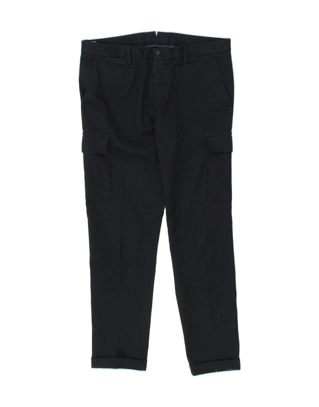 CONBIPEL Womens Slim Cargo Trousers IT 50 XL W36 L29 Navy Blue Polyester Vintage Conbipel and Second-Hand Conbipel from Messina Hembry 