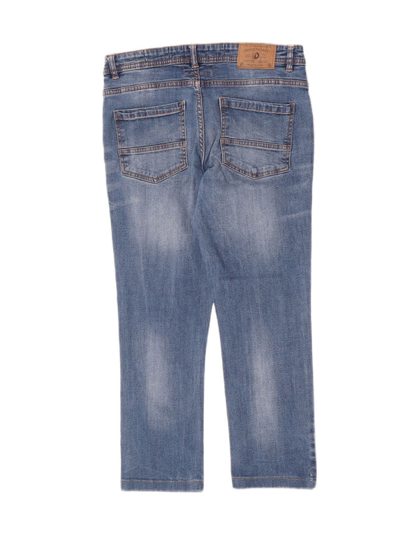 Dack's Jean slim court pour femme IT 46 Large W30 L24 Bleu Coton