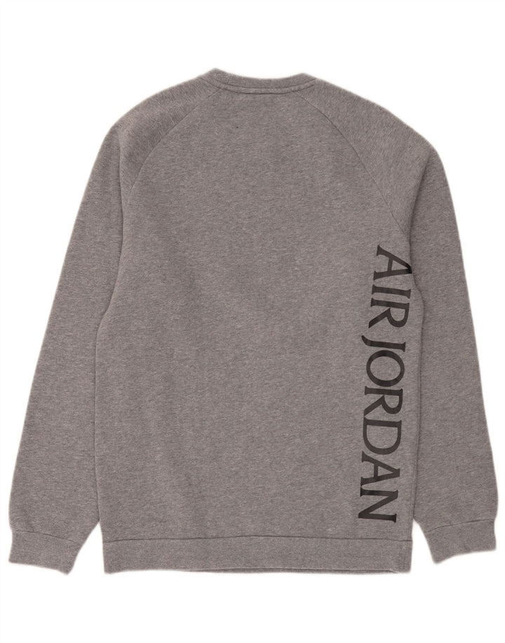 Jordan Sweat-shirt graphique pour homme Petit coton moucheté gris