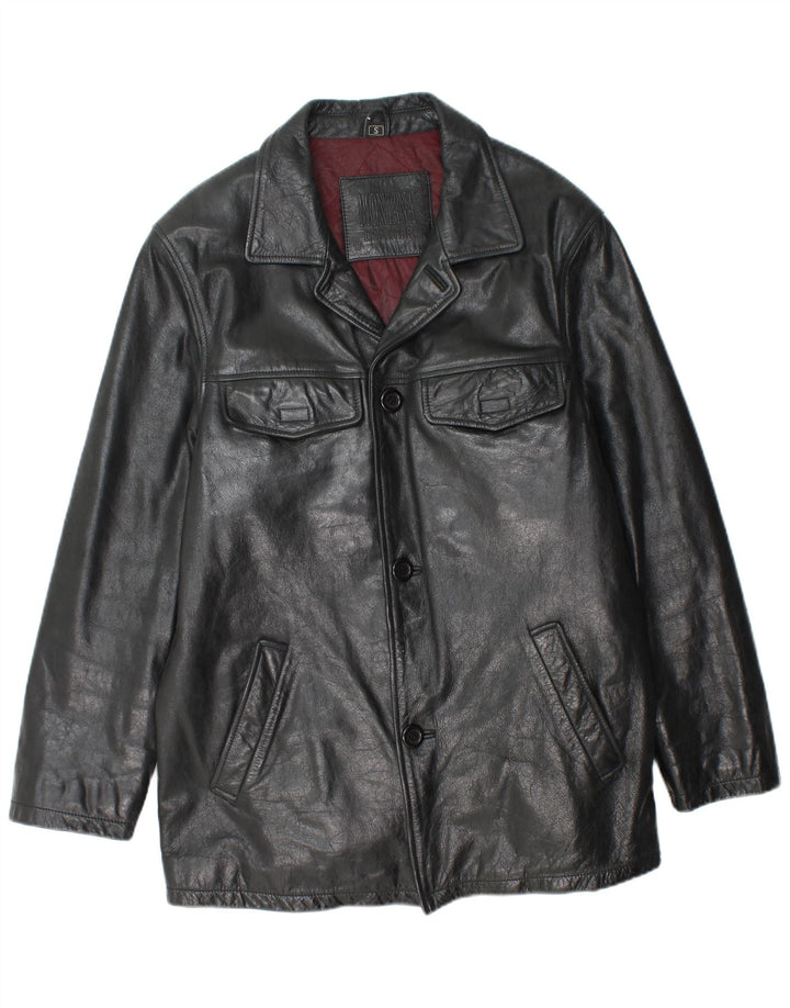 MONTANA Veste en cuir pour homme UK 36 Petit cuir noir