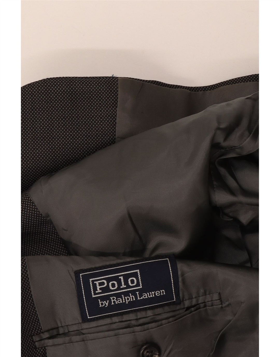Polo Ralph Lauren Veste blazer à 2 boutons pour homme UK 40 Large Bleu marine à pois