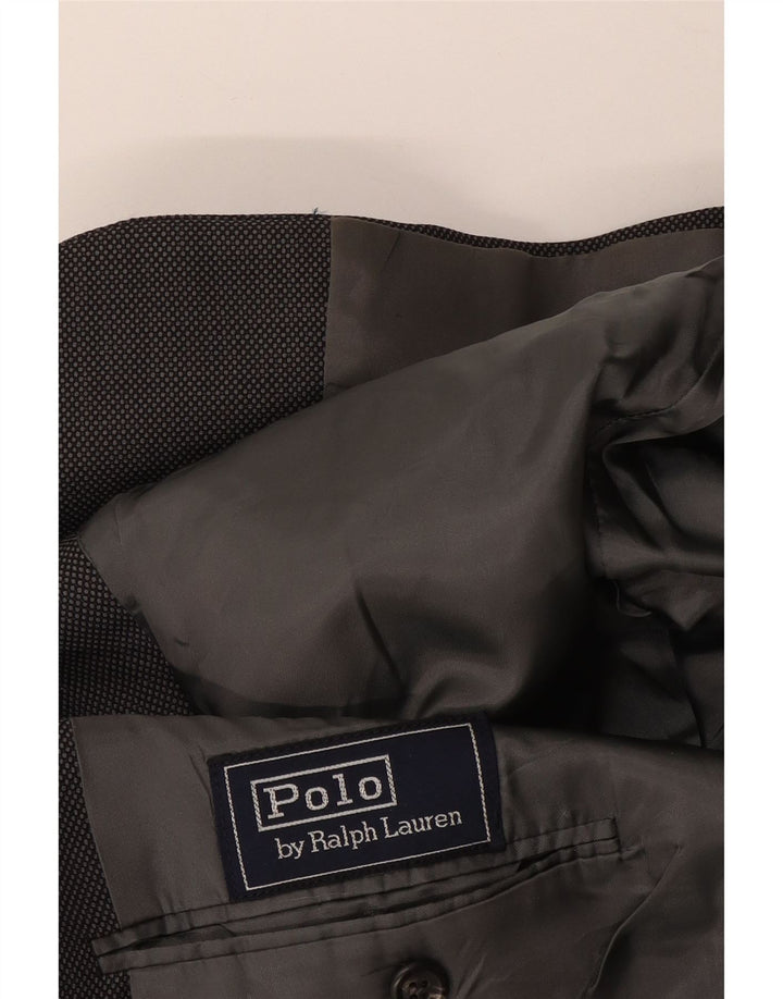 Polo Ralph Lauren Veste blazer à 2 boutons pour homme UK 40 Large Bleu marine à pois