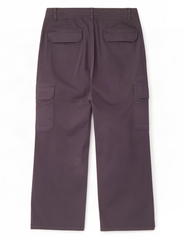 Zara Pantalon cargo droit pour homme EU 44 XL W34 L26 Gris Coton