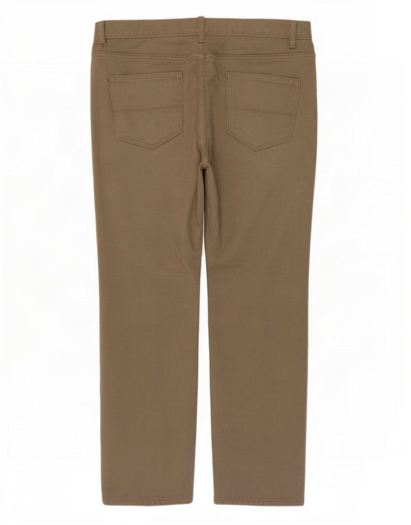 Marks & Spencer Pantalon décontracté droit pour homme W36 L31 Coton kaki