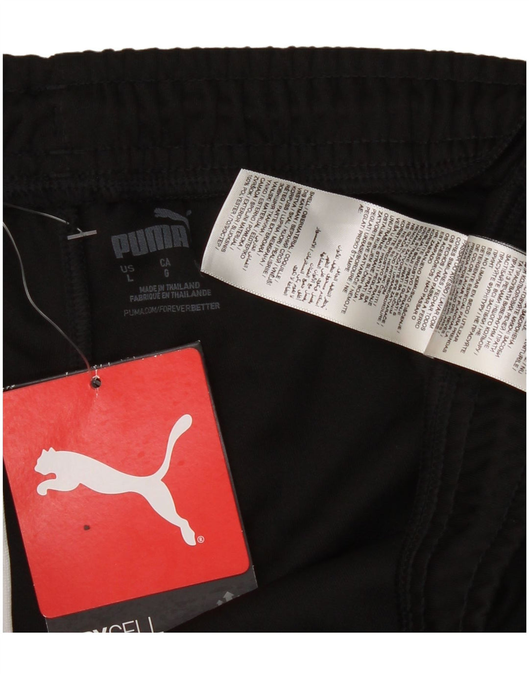 Puma Pantalon de survêtement pour homme Taille L Noir Polyester