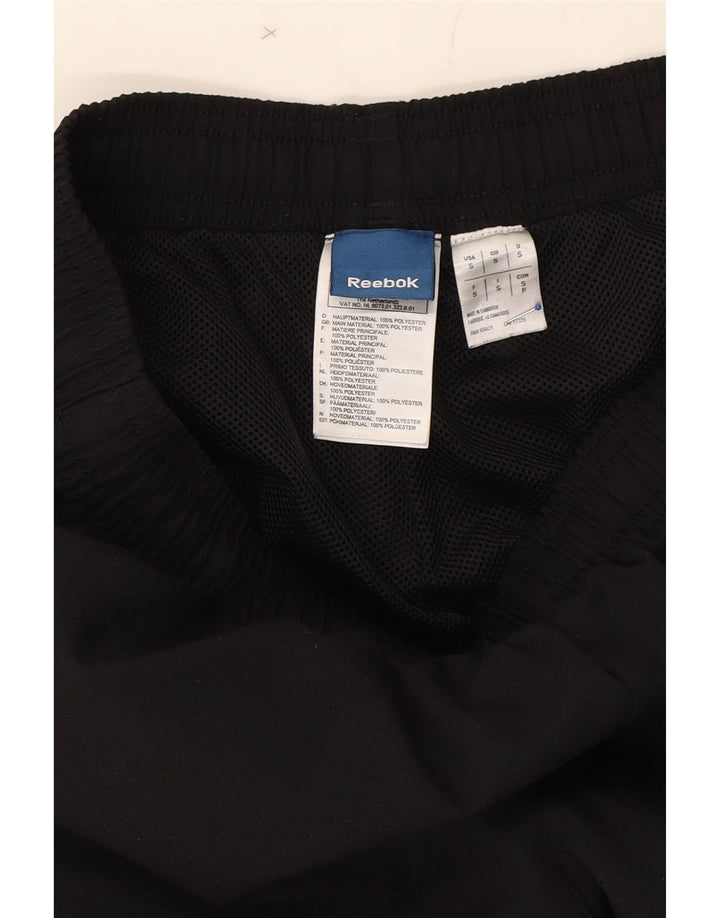 REEBOK Mens Tracksuit Trousers Joggers Small  Black Polyester Vintage Reebok and Second-Hand Reebok from Messina Hembry 