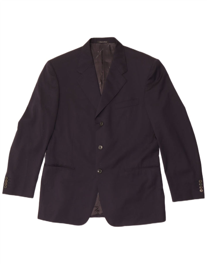 Cerruti 1881 Veste Blazer 3 Boutons Homme IT 52 XL Bleu Marine Laine